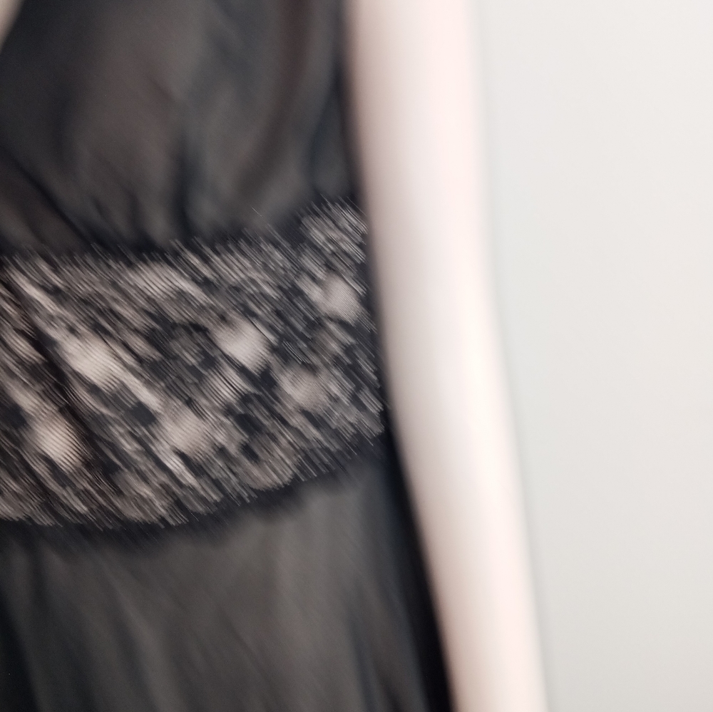 Connected apparel Black and nude gown size 16 vintage - Picture 7 of 7